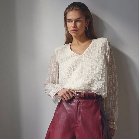 BaltaCC Padded V-Blouse