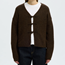 Stickad cardigan i ull och alpaka