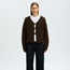 Stickad cardigan i ull och alpaka