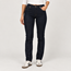 Smala jeans med läderfickor