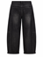 Gråsvarta barrelbyxor i denim