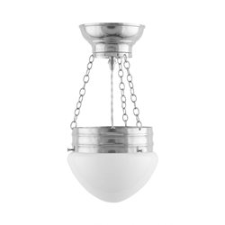 Karlskrona Lampfabrik Heidenstam Ampel 200 1-L Nickel/Opalglas