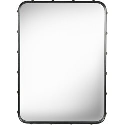 Gubi Adnet Wall Mirror - Rektangulär - 50X70cm Svart Läder Utgått