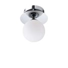 Globen Lighting Art Deco Väggplafond/Takplafond Ip44 Krom/Vit