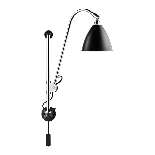 Gubi BL5 Vägglampa Svart/Krom