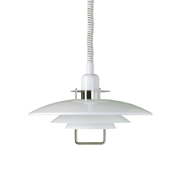 Belid T1214 Primus II taklampa 43cm vit-krom med hiss