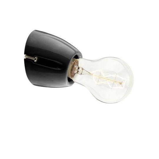 Ifö Basic Lamphållare Sned Svart Ip20