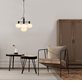 Aneta Lighting Bell Pendel 4:A Rund Svart/Opalvit