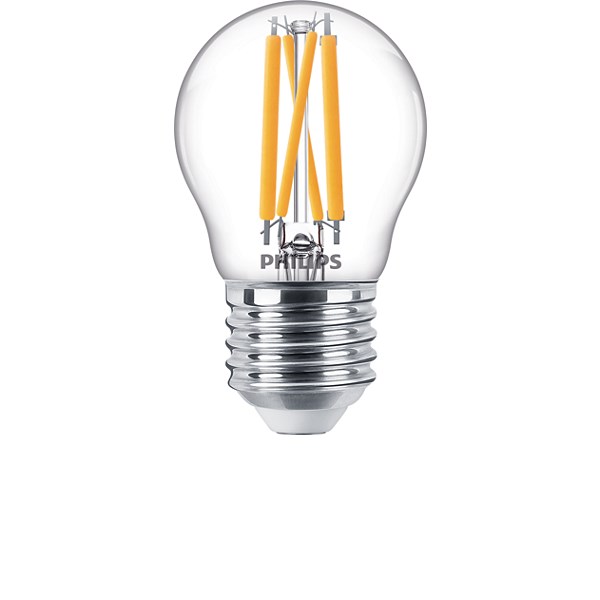 Philips Lighting Klot Led Filament Klar 4,5W 2700K-2100K E27 Dim-To-Warm