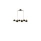 Aneta Lighting Espresso Taklampa, Svart/Trä 100Cm