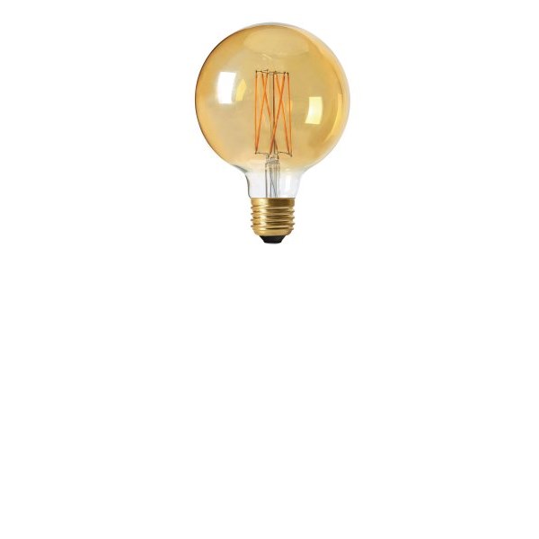 Pr Home Globlampa Led Elect Filament 125Mm 2,5W E27 Gold Dimbar