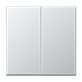 Jung Strömbrytare Återfjädrande 2X1-Pol (Kron) Ls990, Aluminium
