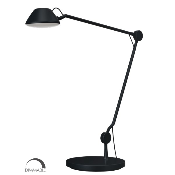 Fritz Hansen Aq01 Skrivbordslampa Svart Med Bordsfot