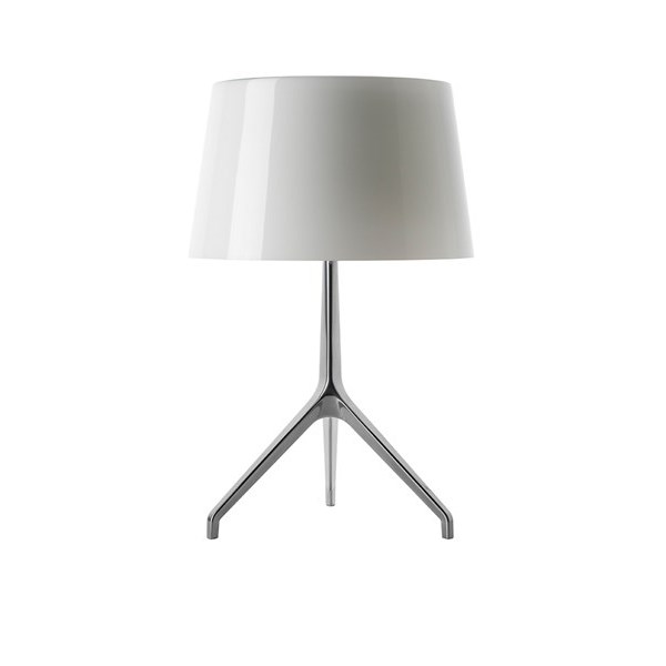 Foscarini Lumiere Bordslampa XXL Alu/Vit Med Dimmer