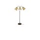 Aneta Lighting Ljusdal golvlampa 3-arm Svart/Mässing exkl skärmar