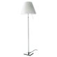 Luceplan Costanza golvlampa dimbar, Aluminium & vit skärm