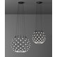 Luceplan Mesh Pendel 80Cm Svart 1M Kabel Dimbar Phase Cut