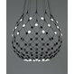 Luceplan Mesh Pendel 80Cm Svart 5M Kabel With Light Scenarios