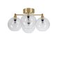 Belid P2009 Gloria Plafond Mässing/Klarglas 460Mm