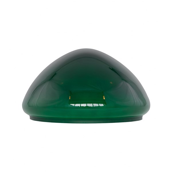 Karlskrona Lampfabrik Bordsskärm-Ampelglas 235mm grön toppig