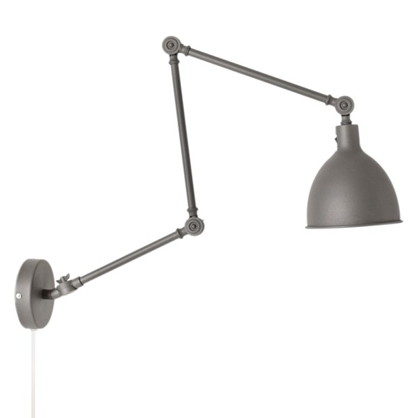 By Rydéns Bazar Vägglampa L=61.5-122 Grå