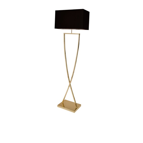 By Rydéns Omega Golvlampa Mässing/Svart Utgått