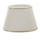 Hallbergs Belysning Lampskärm Oval 33Cm Chintz Beige M Guldkant