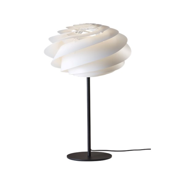 Le Klint Swirl 331T Bordslampa Svart Vit Skärm