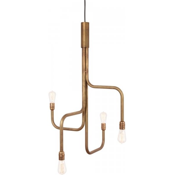 Konsthantverk Strapatz 3416-6 Taklampa 65Cm 4-L Råmässing