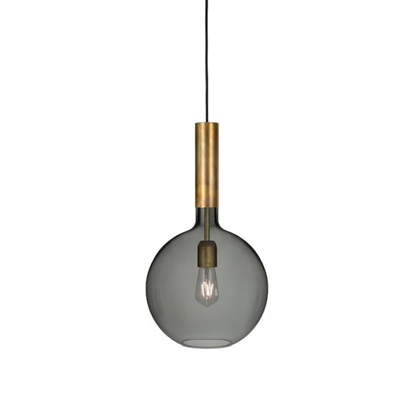 Konsthantverk Rosdala Xl Taklampa Råmässing/Rökfärgad 40Cm