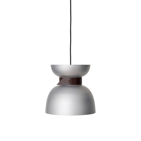 Konsthantverk Liv 3446-5 Taklampa Alu/Läder