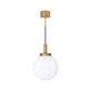 Konsthantverk Klyfta Taklampa 1-L Råmässing/Matt Opal 25Cm