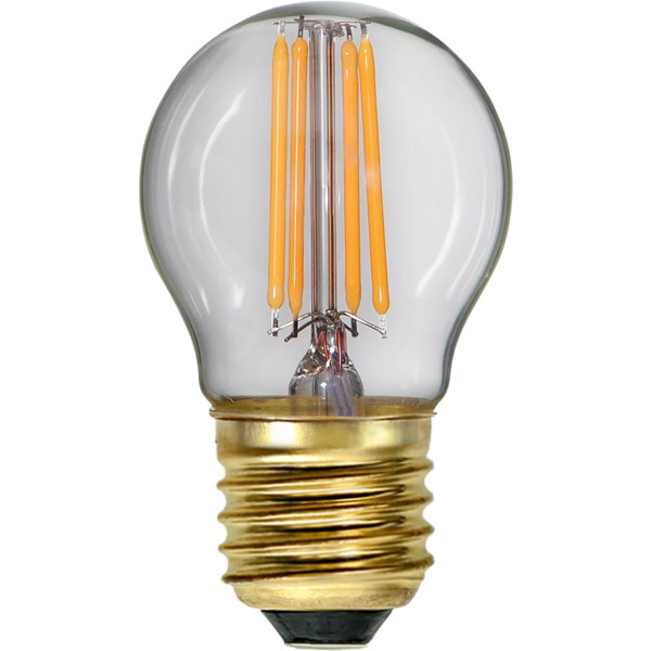 Star Trading Klotlampa Led 4W E27 Klar Filament Dim