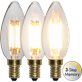 Star Trading Kron Led Filament 3-Stegs Dim Klar 4W E14 2100K Minnesfunktion