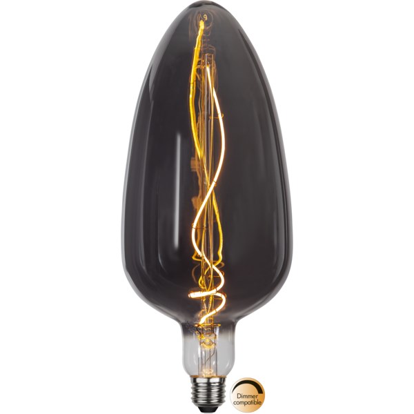 Star Trading Led Lampa C125 Ind Rökfärgad E27 4,5W 95Lm
