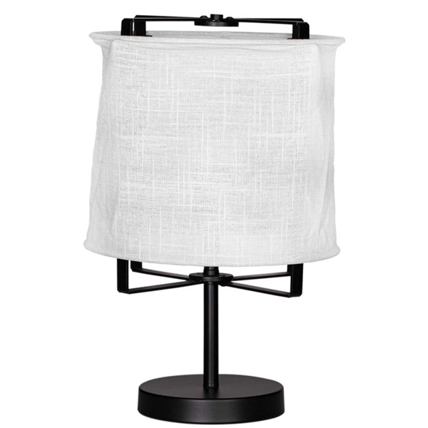 By Rydéns Softy Bordslampa H 50 cm svart/vit