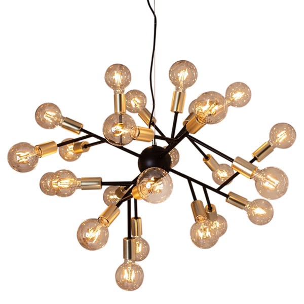 By Rydéns Heroes Taklampa 24-L Mattsvart Ø80cm