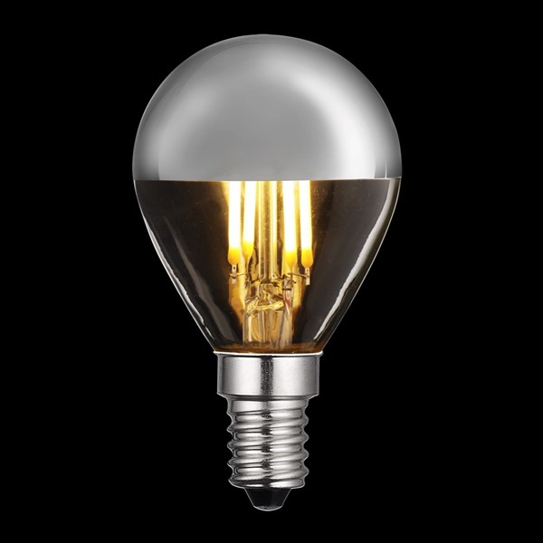 Unison Toppförspeglad Klotlampa Led Silver 2500K E14 Dimbar