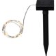 Star Trading Dew Drop Ljusslinga Solcell, Silver 2M
