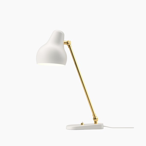 Louis Poulsen Vl38 bordslampa vit, mässing V2