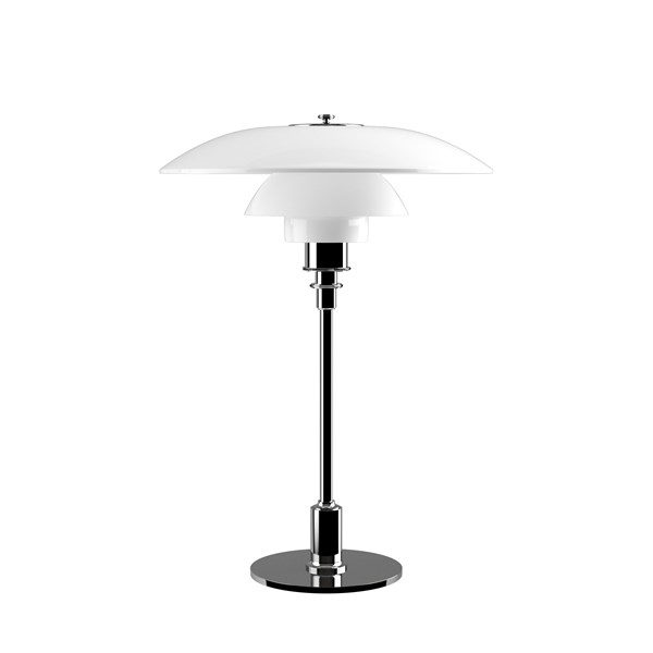 Louis Poulsen Ph3 1/2-2 1/2 Bordslampa Glas/Krom