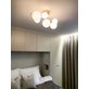 Aneta Lighting Molekyl takplafond mässing-opalglas