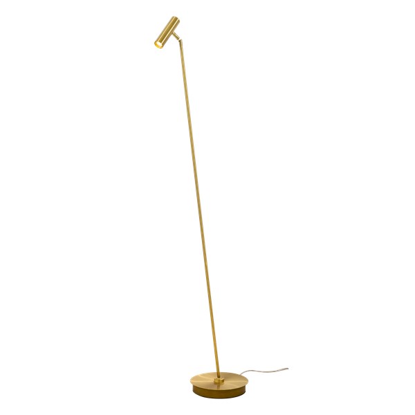 Aneta Lighting Artic golvlampa mässing med dimmer