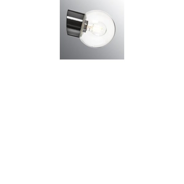 Ifö Electric Classic Glob Sned Svart/Klarglas 150Mm Ip54