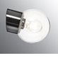 Ifö Electric Classic Glob Sned Svart/Klarglas 150Mm Ip54