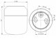 Ifö Electric Ohm 140/170 LED 3000K IP44, Vit och matt opalglas