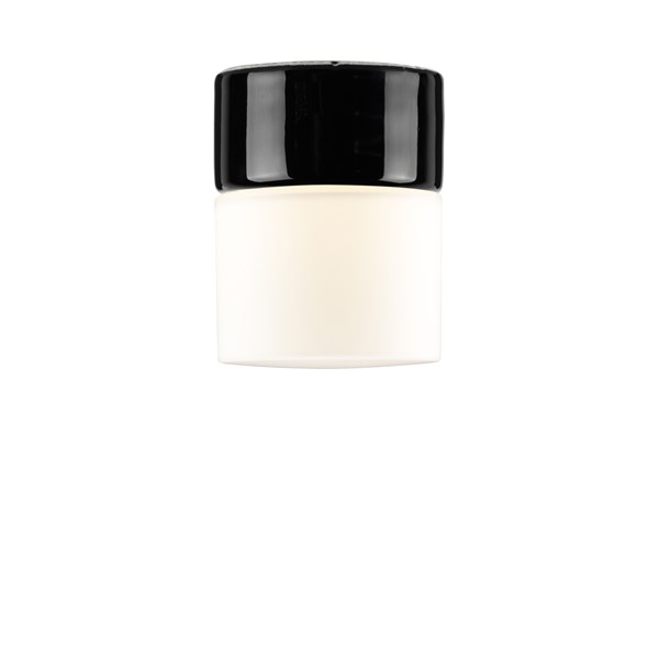 Ifö Electric Opus 100/125 Svart/Opalglas Vägg/Tak Ip44