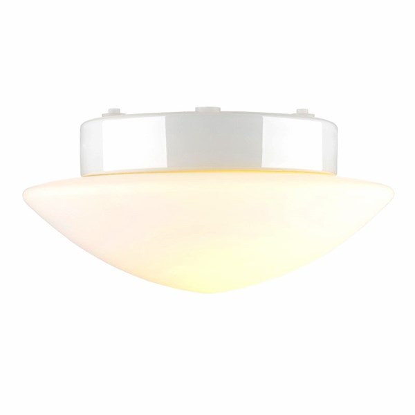 Ifö Electric Solhem Bastu Taklampa/Vägglampa Vit Sockel Ip44
