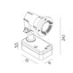Norlys Sande 1594 Spotlight LED IP65 utomhus, Grafit
