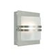 Norlys Bern 651 Vägglampa IP54, Stål med frostat glas
